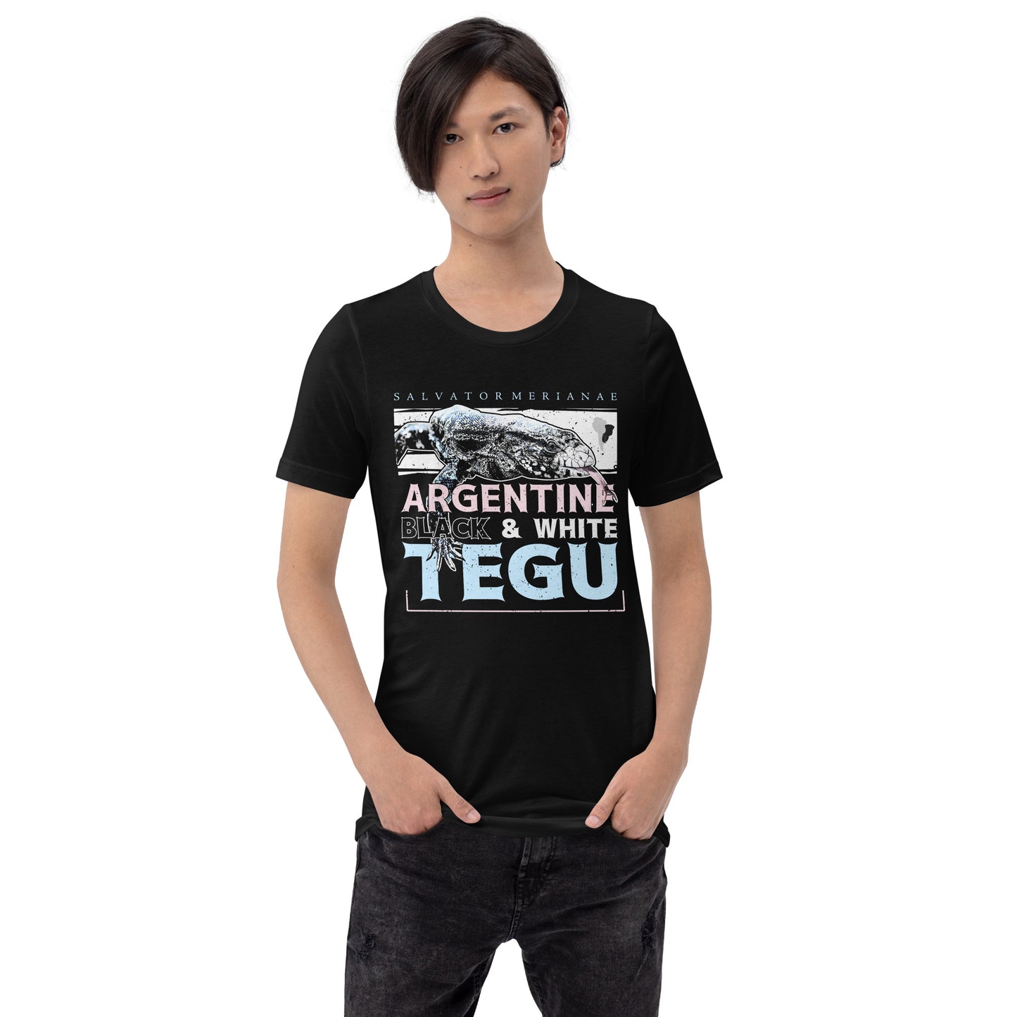 Species profile Black and white tegu unisex tee