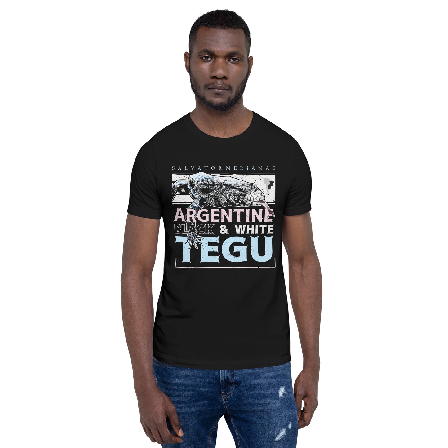 Species profile Black and white tegu unisex tee