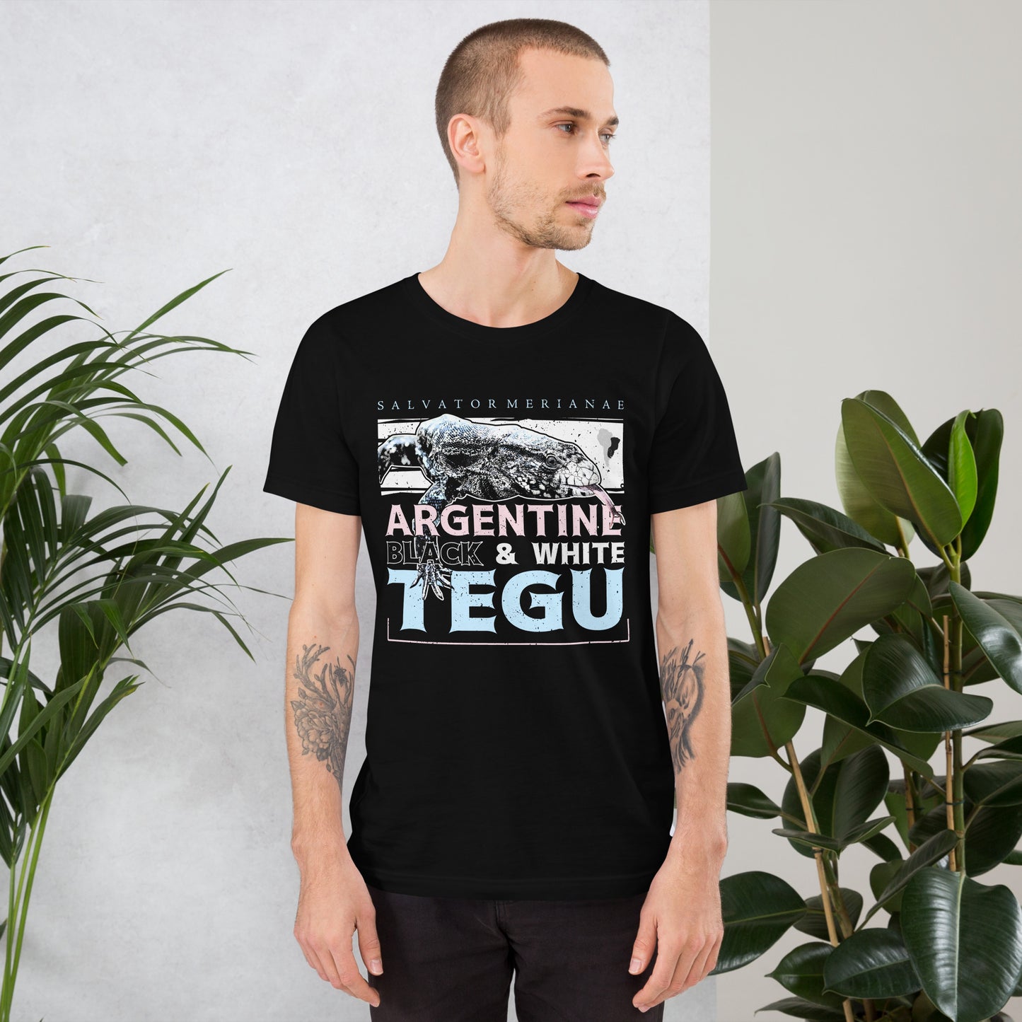 Species profile Black and white tegu unisex tee