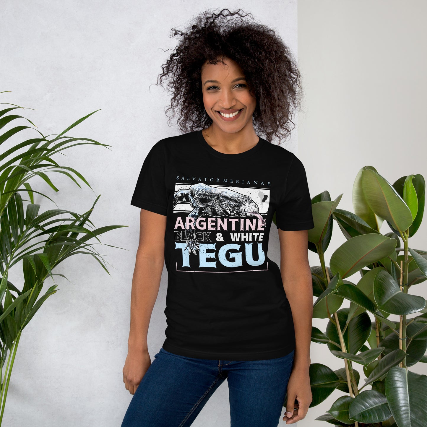 Species profile Black and white tegu unisex tee