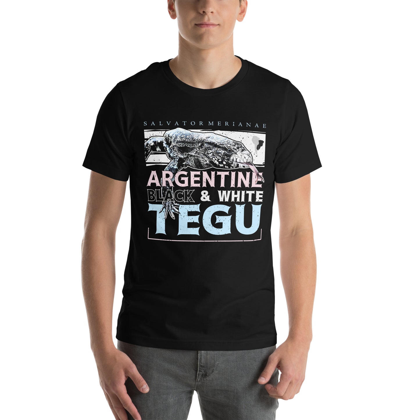 Species profile Black and white tegu unisex tee