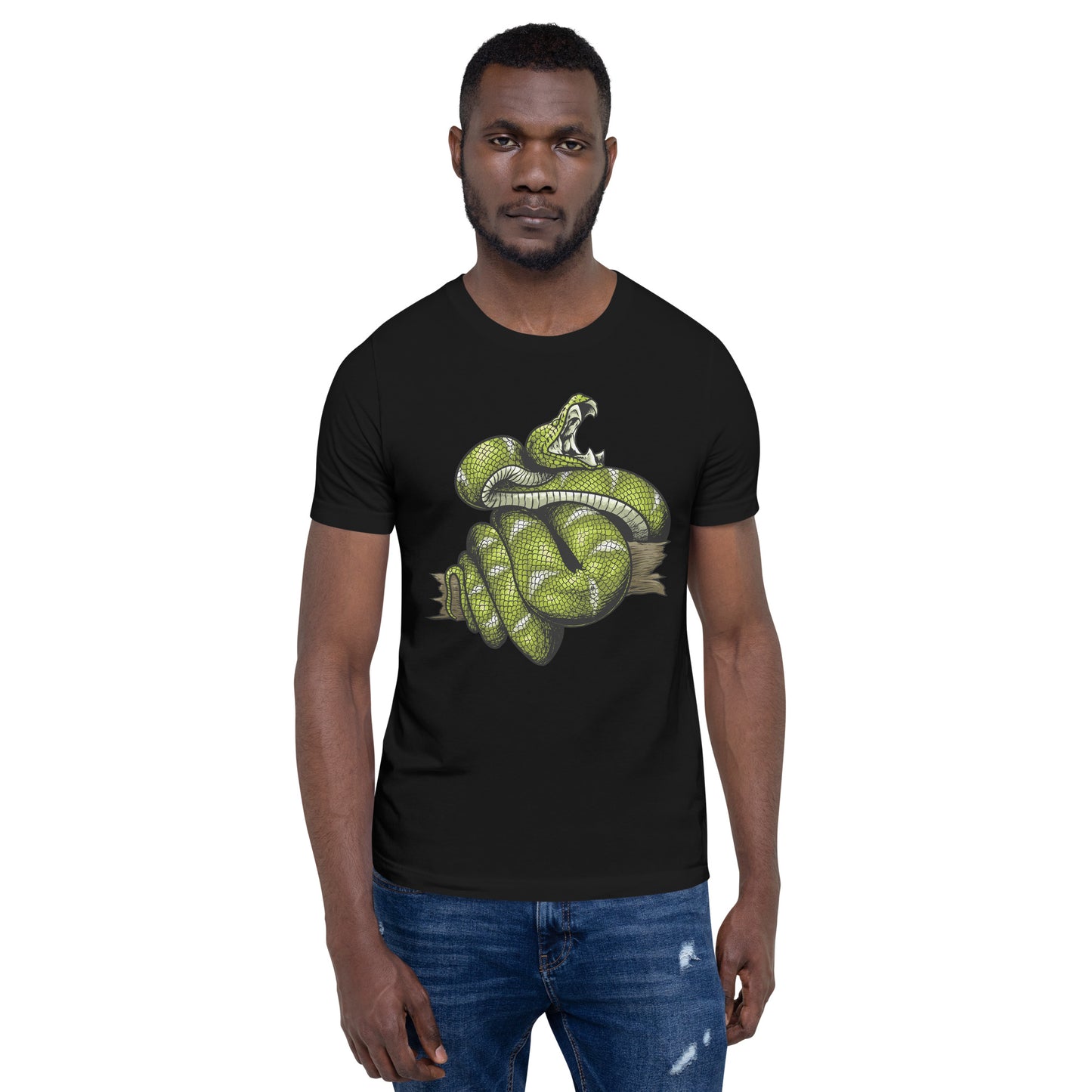 Emerald tree boa Unisex t-shirt